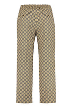 Load image into Gallery viewer, GG print stretch cotton trousers

