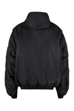 Load image into Gallery viewer, Hooded nylon bomber jacket
