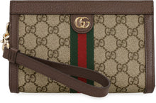 Load image into Gallery viewer, Ophidia coated canvas clutch
