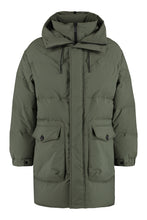 Load image into Gallery viewer, Techno fabric long down jacket
