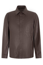 Load image into Gallery viewer, Leather jacket with buttons
