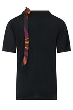Load image into Gallery viewer, Wool T-shirt with decorative ribbon
