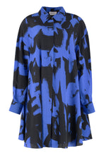 Load image into Gallery viewer, Printed silk shirtdress
