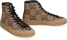 Load image into Gallery viewer, All over GG logo high-top sneakers
