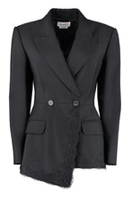 Load image into Gallery viewer, Stretching wool blazer with two buttons
