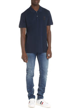 Load image into Gallery viewer, Embroidered cotton-piqué polo shirt
