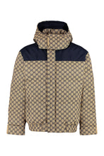 Load image into Gallery viewer, Hooded bomber-style down jacket
