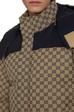 Load image into Gallery viewer, Hooded bomber-style down jacket
