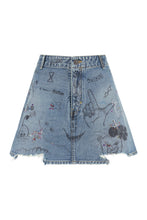 Load image into Gallery viewer, Denim mini skirt
