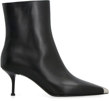Load image into Gallery viewer, Punk leather pointy-toe ankle boots
