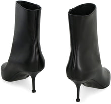 Load image into Gallery viewer, Punk leather pointy-toe ankle boots
