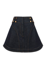 Load image into Gallery viewer, Cargo miniskirt in denim
