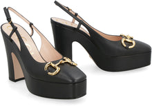 Load image into Gallery viewer, Leather platform pumps
