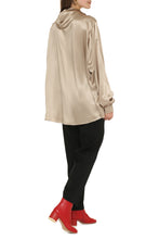 Load image into Gallery viewer, Pussy-bow silk blouse
