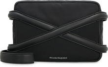 Load image into Gallery viewer, Harness leather and nylon messenger bag
