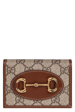 Load image into Gallery viewer, Gucci Horsebit GG Supreme fabric card holder
