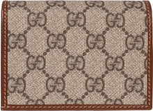 Load image into Gallery viewer, Gucci Horsebit GG Supreme fabric card holder

