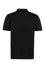 Load image into Gallery viewer, Embroidered patch cotton piqué polo shirt
