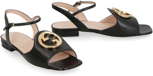 Load image into Gallery viewer, Logo detail leather sandals
