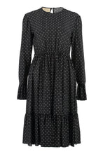 Load image into Gallery viewer, Polka-dot print silk dress
