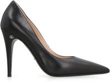 Load image into Gallery viewer, Leather pointy-toe pumps
