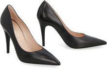 Load image into Gallery viewer, Leather pointy-toe pumps
