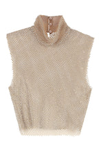 Load image into Gallery viewer, Embellished mesh top
