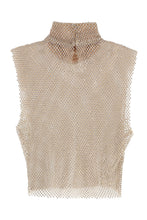 Load image into Gallery viewer, Embellished mesh top
