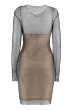 Load image into Gallery viewer, Embellished mesh sheath dress
