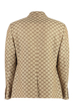 Load image into Gallery viewer, Linen blend single-breast jacket
