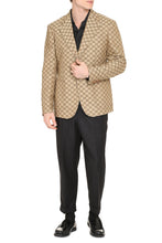 Load image into Gallery viewer, Linen blend single-breast jacket
