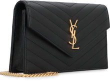 Load image into Gallery viewer, Envelope leather wallet on chain
