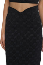 Load image into Gallery viewer, GG motif midi skirt
