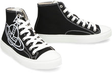 Load image into Gallery viewer, Plimsoll canvas high-top sneakers
