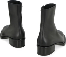 Load image into Gallery viewer, Stack leather ankle boots
