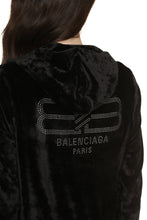 Load image into Gallery viewer, Velvet full zip hoodie
