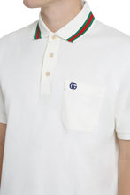 Load image into Gallery viewer, Logo embroidery cotton-piqué polo shirt

