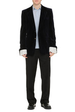 Load image into Gallery viewer, Single-breasted velvet jacket
