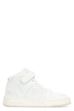 Load image into Gallery viewer, Lax leather mid-top sneakers
