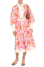 Load image into Gallery viewer, Raie Billow linen midi-dress
