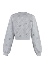 Load image into Gallery viewer, Cotton crew-neck sweatshirt with logo
