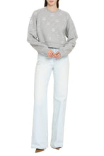 Load image into Gallery viewer, Cotton crew-neck sweatshirt with logo
