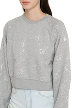 Load image into Gallery viewer, Cotton crew-neck sweatshirt with logo
