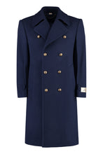Load image into Gallery viewer, Double-breasted wool coat
