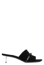 Load image into Gallery viewer, Velvet sandal with heel
