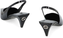 Load image into Gallery viewer, Leather slingback pumps
