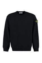 Load image into Gallery viewer, Cotton crew-neck sweatshirt with logo
