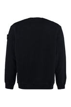 Load image into Gallery viewer, Cotton crew-neck sweatshirt with logo
