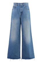 Load image into Gallery viewer, High-waist wide-leg jeans
