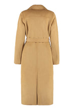 Load image into Gallery viewer, Belted wool-blend coat
